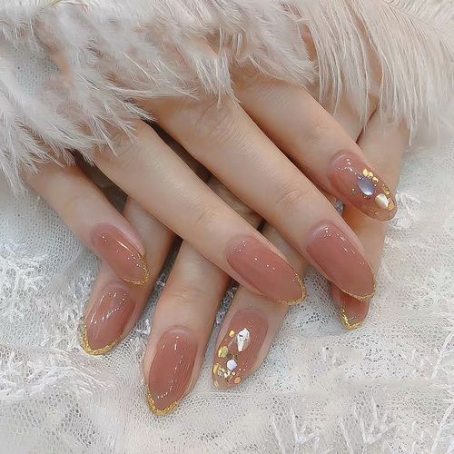 甲油2021年新款流行色冰透指甲油果冻裸色色系美甲指甲彩妆