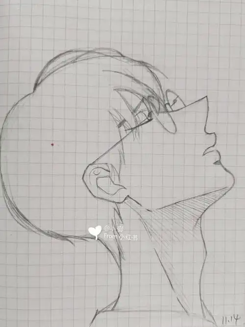 动漫  #美男  #帅哥 #大帅哥  #动漫头像  #眼镜  #零基础学画画