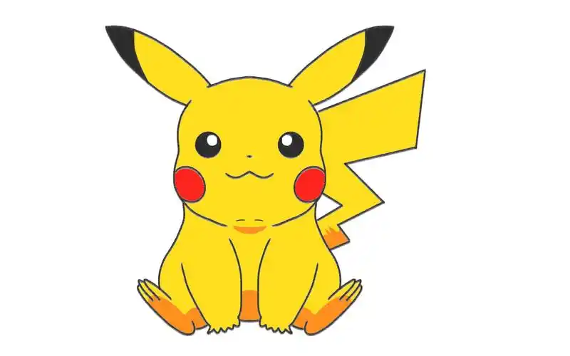 【双语儿童画】皮卡丘99pikachu~零基础教程(带讲解)_哔哩哔哩_bili