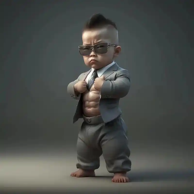 肌肉猛男 #最酷的小孩  这个头像对帅气#小肌肉肌肉 - 抖音