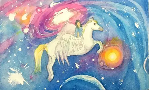 《梦》|纯艺术|水彩|小鹿乱画 - 原创作品 - 站酷 (zcool)