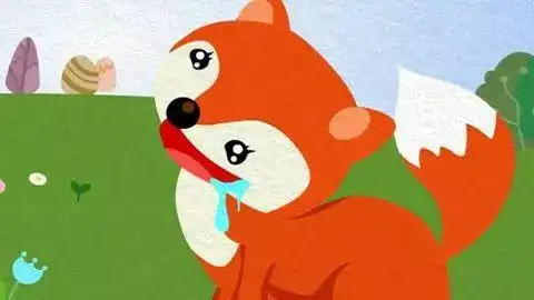 对肉的垂涎三尺又使狐狸不肯轻易放弃.树下有个洞,洞