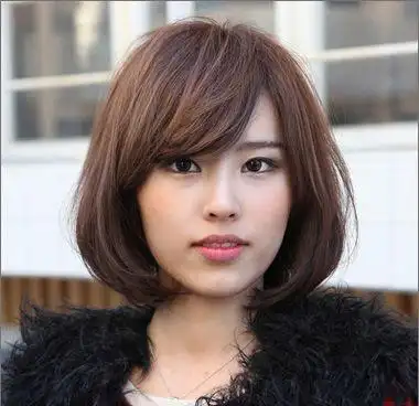 斜刘海沙宣头内扣 内扣刘海头发型图片(3)