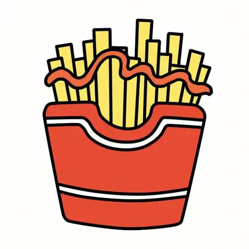 绘画小课堂薯条简笔画分享