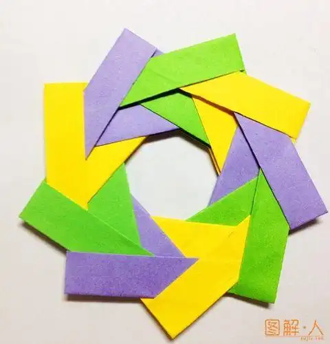 折纸环法图片步骤
