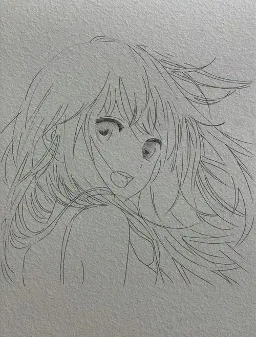 动漫头像线条排线简笔画临摹素材手帐素