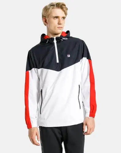 斐乐男装运动休闲长袖连帽拉链开衫针织外套男款运动外套