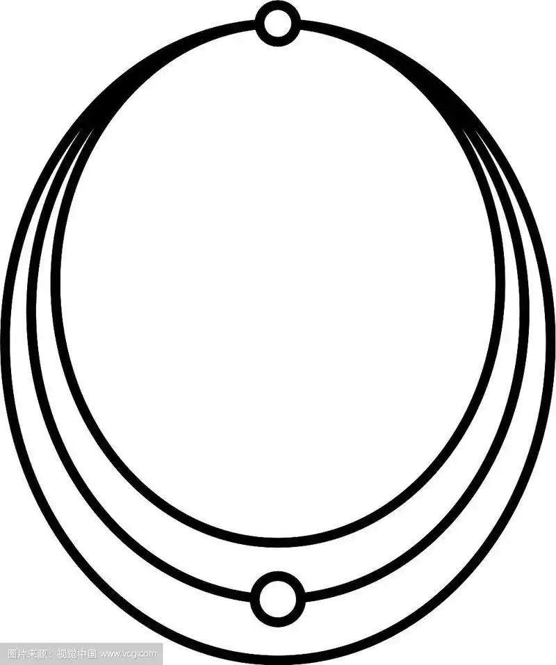 银项链图标轮廓风格