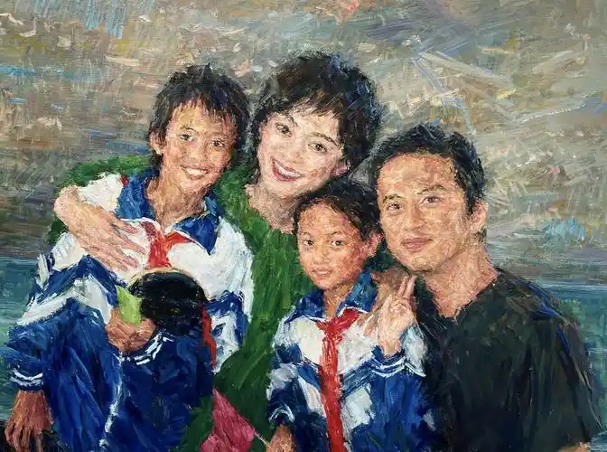 孙俪晒全家福庆祝结婚12周年,一双儿女正面出镜,再打脸婚变谣言