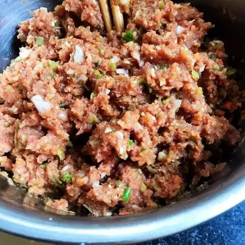 牛肉包菜水饺,饺子馅荤素搭配,营养满满!