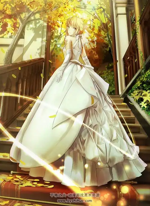 二次元女孩壁纸美图婚纱礼服华丽系列694p