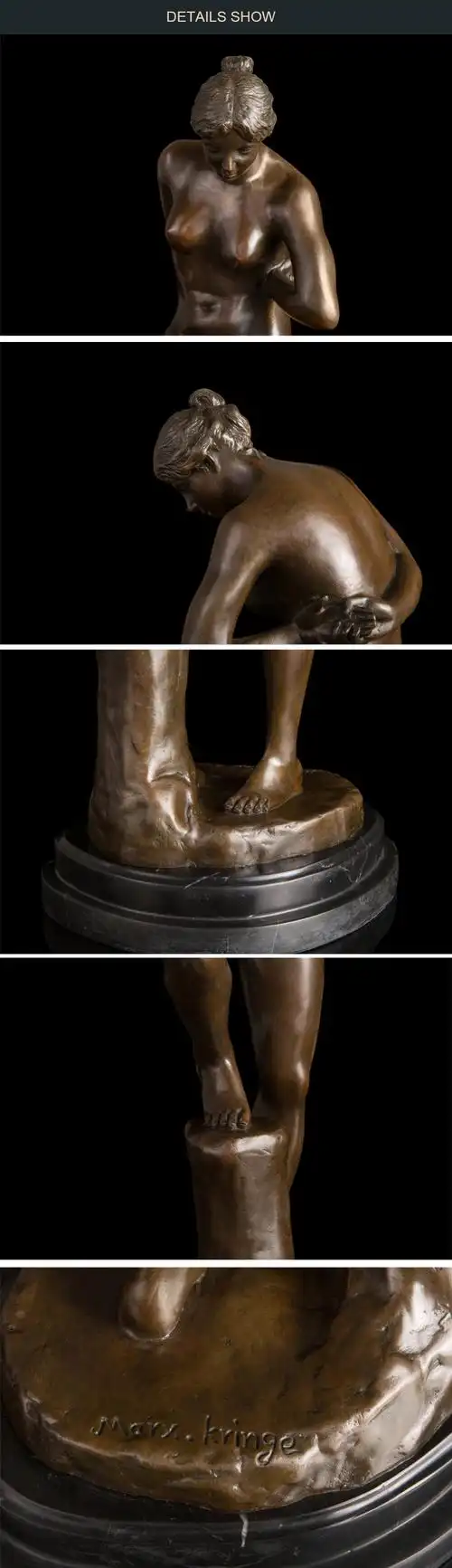 ds-539青铜现代西方性欲女性雕塑性感裸体女性雕像雕像夜总会装饰