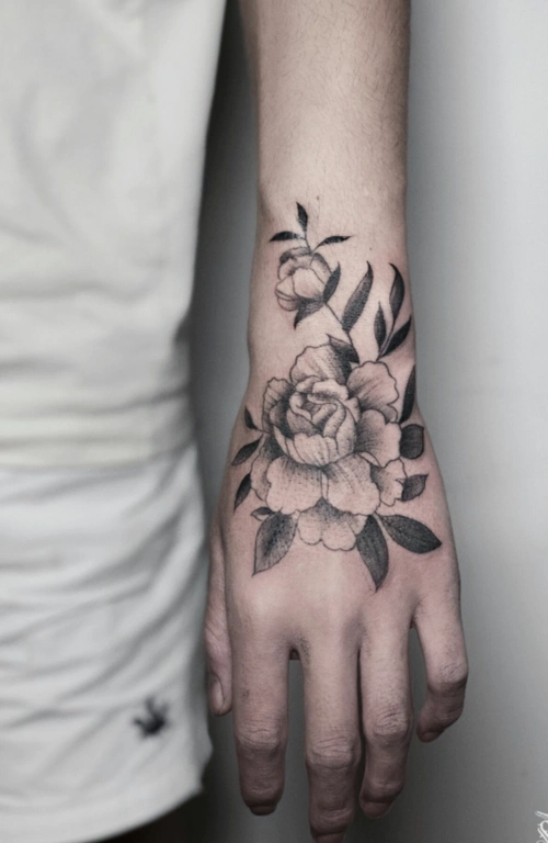 最新手背纹身图案大全男女超酷手背纹身5