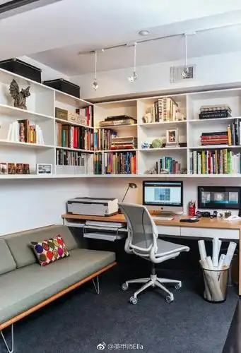 小书房设计 给家里带点书香气息.