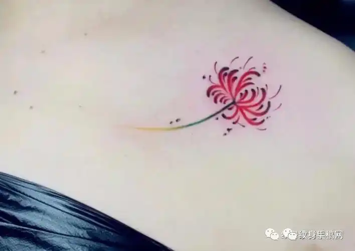 彼岸花纹身手稿,电话微信15755722152