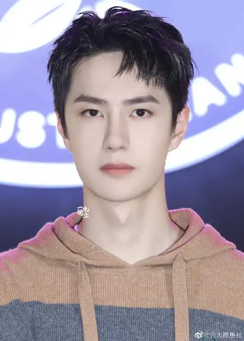 王一博白衬衫证件照