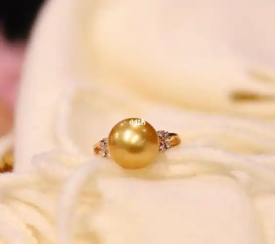 经得起岁月的经典款#珍珠戒指  #金珍珠 #南洋金珠