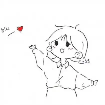 手绘卡通情侣头像一对可爱看着简约但是很受欢迎的