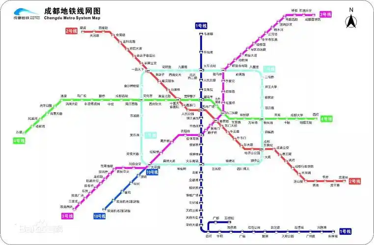2015年成都地铁图片(求成都地铁线路图可以放大看清每一个站点!