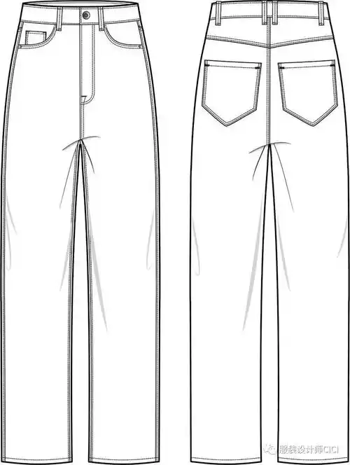 120例裤子设计的电脑款式图合集