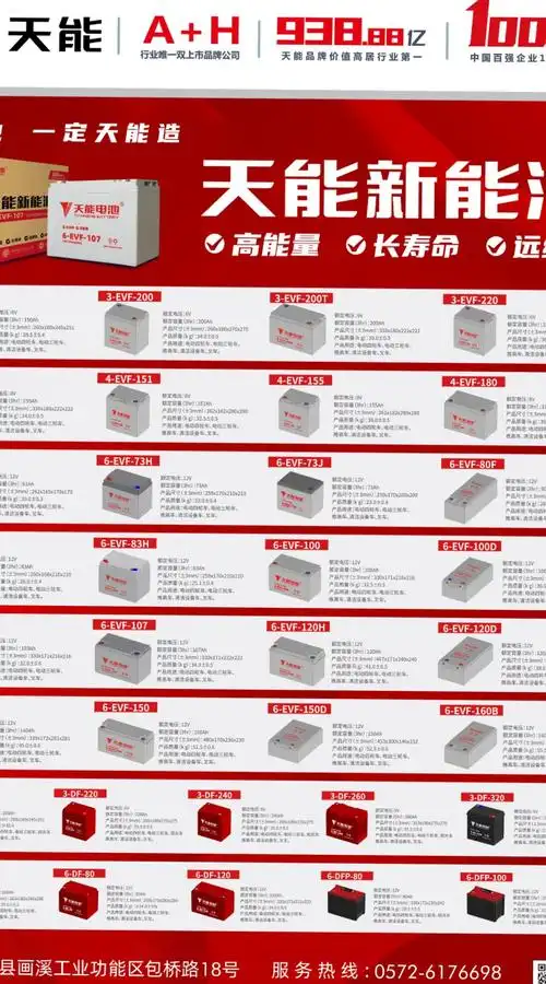 天能新能源电池 天能电池