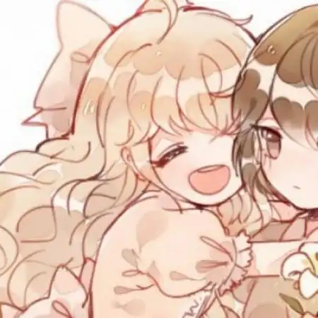 卡通闺蜜头像二人可爱 希望你永远有颗少女心