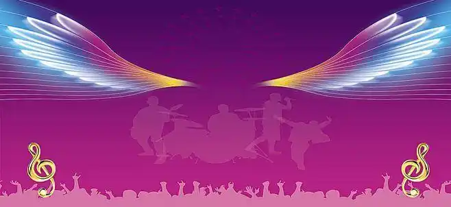 舞台,舞台背景,学校,音乐,翅膀,海报banner,浪漫,梦幻图库,png图片