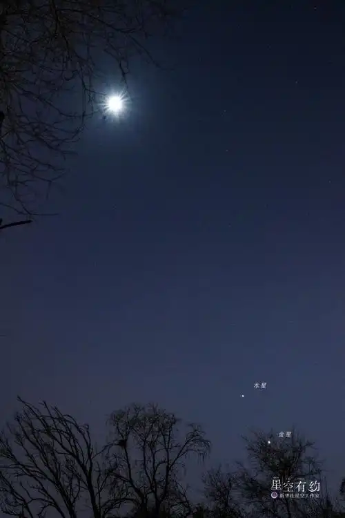 星空有约丨3月2日傍晚夜空中最亮的两颗星星浪漫相拥