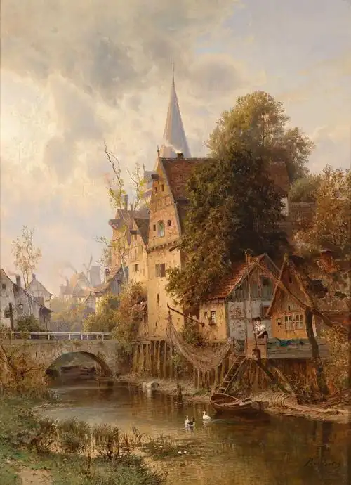 19世纪绘画 古典风景 精品