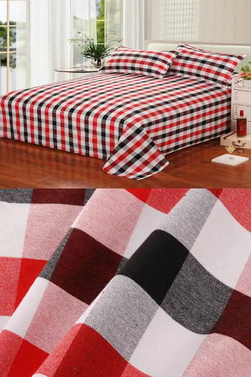 传统手工老粗布床单单件加厚粗布双单人床单1.8m1.5m1.2m 蓝宽 2.