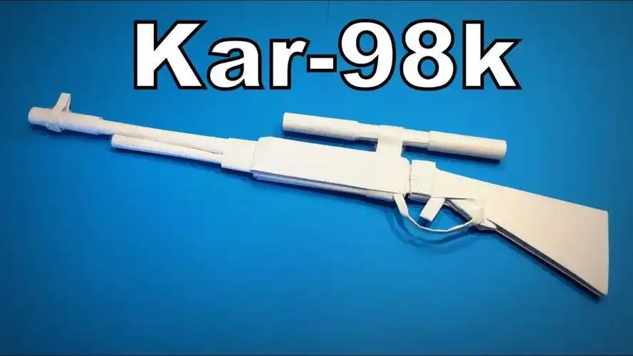 牛人教你用纸打造一把《和平精英》里的98k,拿在手上超帅!