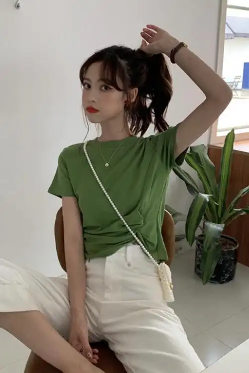 绿色短袖_价格_品牌_图片_怎么样 蘑菇街