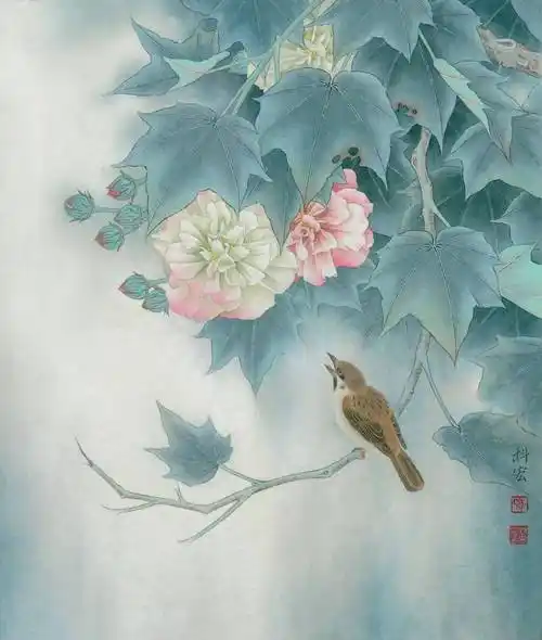 0011_李科宏工笔画芙蓉高清图jpg-花下歌者_4770x5623px_jpg_300dpi