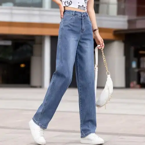 女装/女士精品牛仔裤更新时间:2022年01月28日阔腿牛仔裤女高腰宽松