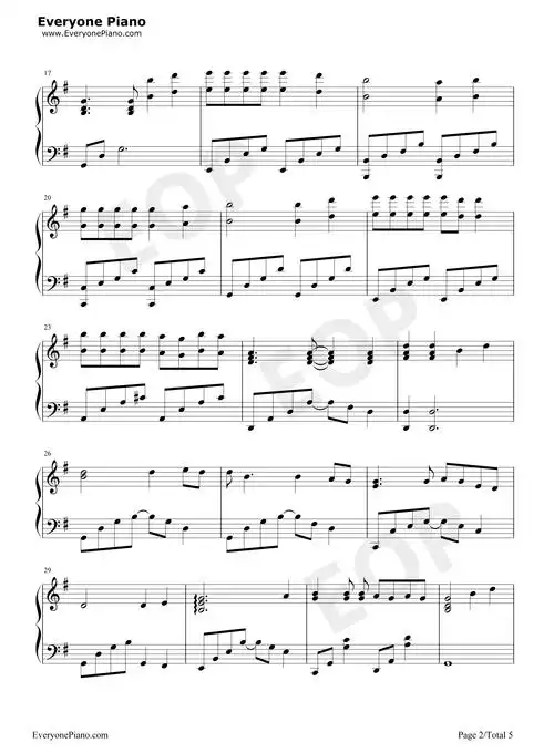 再见-男儿本色片尾曲-张震岳五线谱预览2-钢琴谱文件(五线谱,双手简谱