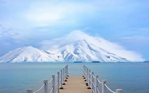 超唯美栈桥风景图片桌面壁纸