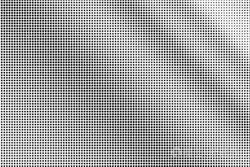 白色半色调载体上的黑色. 小的点状纹理. 对角点梯度.