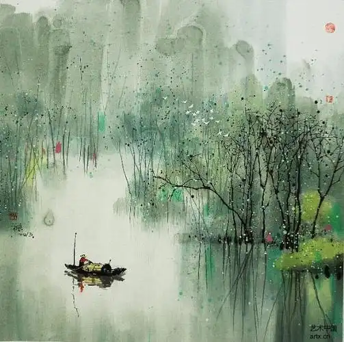 画家汪钰元笔下的水墨江南美得让人窒息