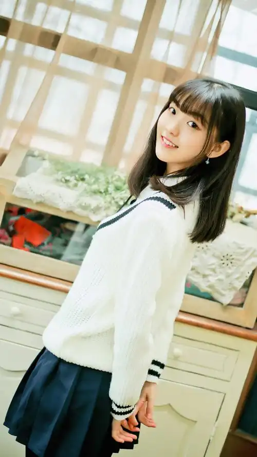清纯美女学院风写真手机壁纸