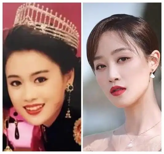 梁小冰蓝盈莹是同类型长相可两人一个微笑唇一个下垂嘴差太远