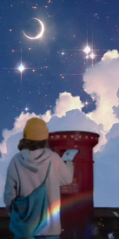 手机壁纸蓝色系ins风壁纸