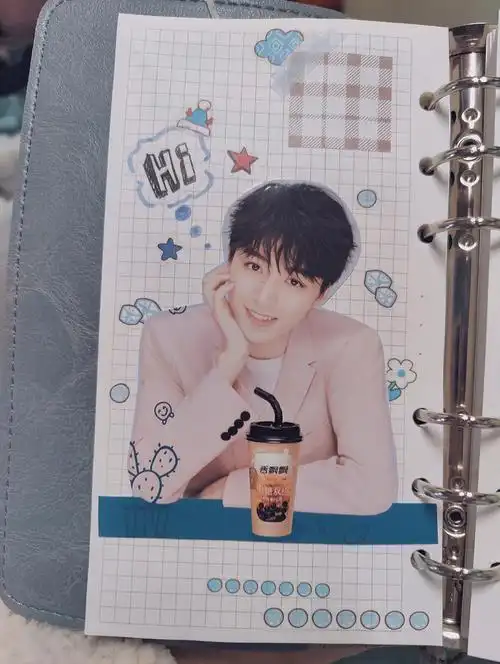 王俊凯追星手帐小珍珠