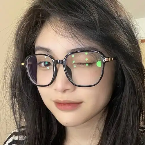 方圆脸黑框眼镜女素颜神器近视可配度数黑色大框眼睛框架大脸显瘦