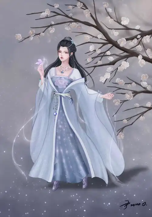 古风人物全身插画