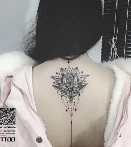 脊椎花!_纹身图案手稿图片_s的纹身作品集