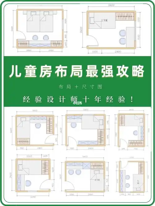 8张图搞定儿童房布局设计