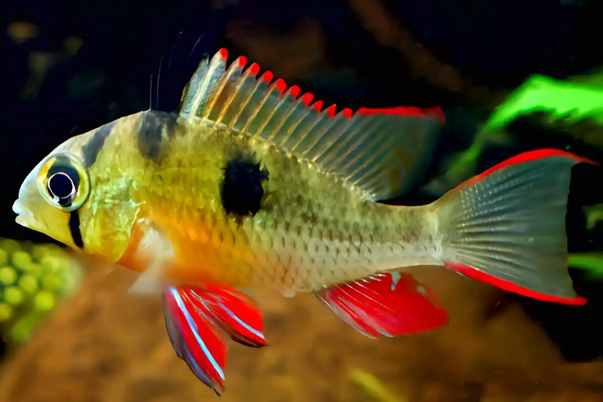 每天认识一种动物——玻利维亚凤凰鱼 玻利维亚凤凰又名帝王宝石,袖珍