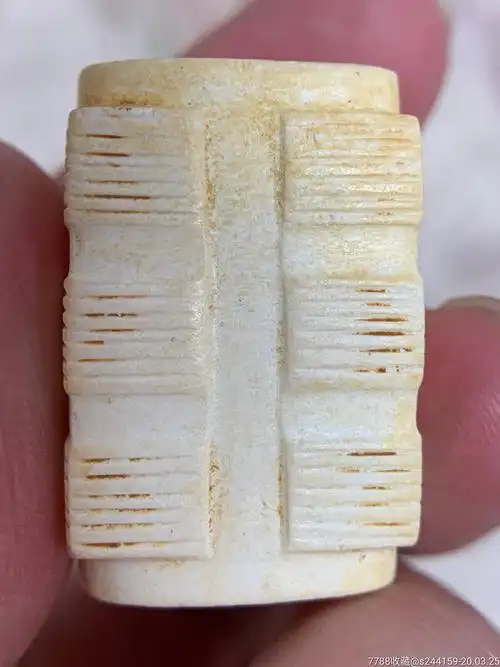 良渚文化大汶口文化龙山文化商周战汉鸡骨白玉透光玉琮玉宗