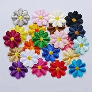 太阳花布贴花朵刺绣补丁贴衣服t恤裤子桌布卡通装饰修补破口贴花