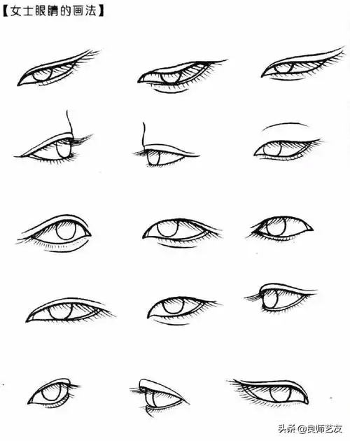 中国画白描人物五官绘画步骤与要点解析,美术爱好者们学习良品